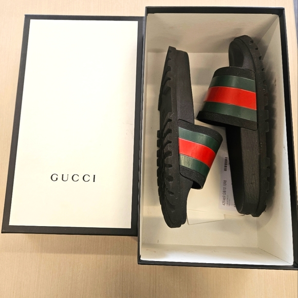 Gucci Shoes Gucci Mens  Rubber Slide Sandal Poshmark